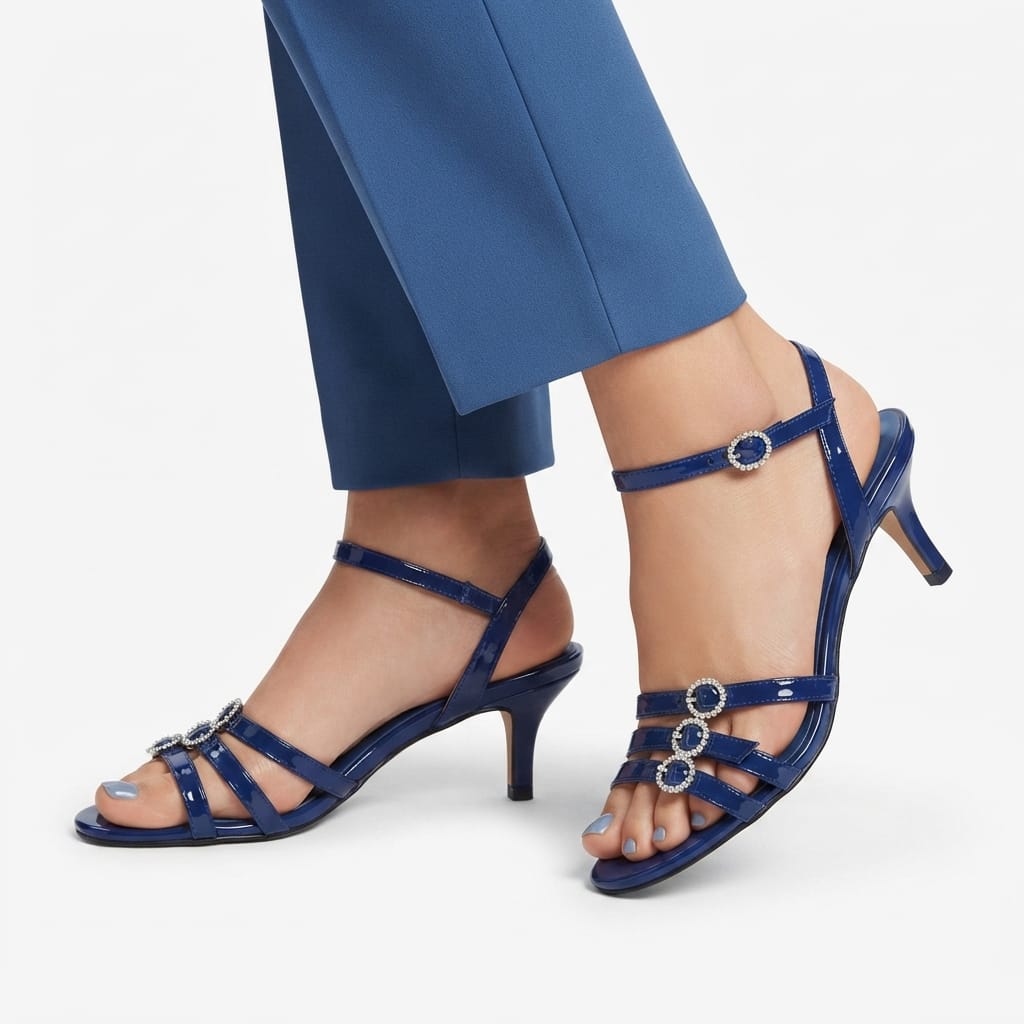 ROYAL BLUE STRAPPY HEELS