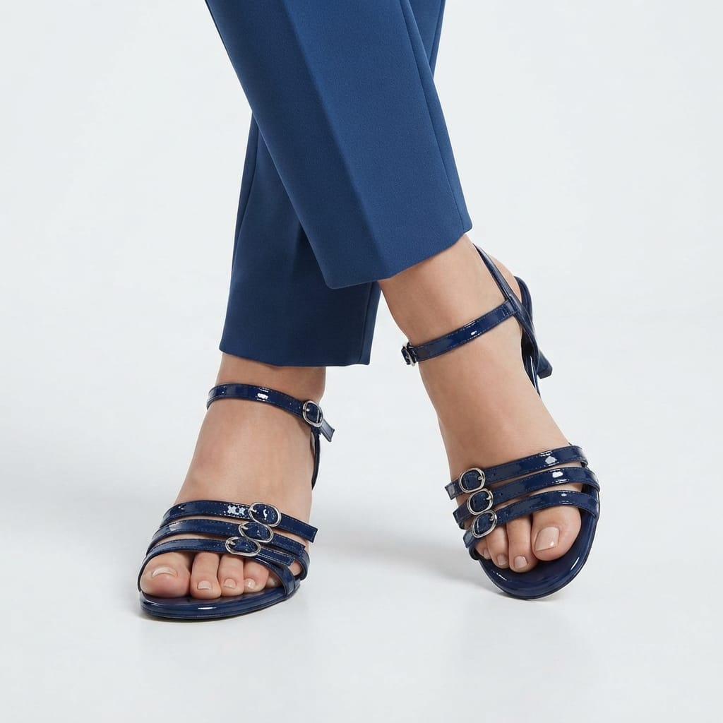 ROYAL BLUE STRAPPY HEELS