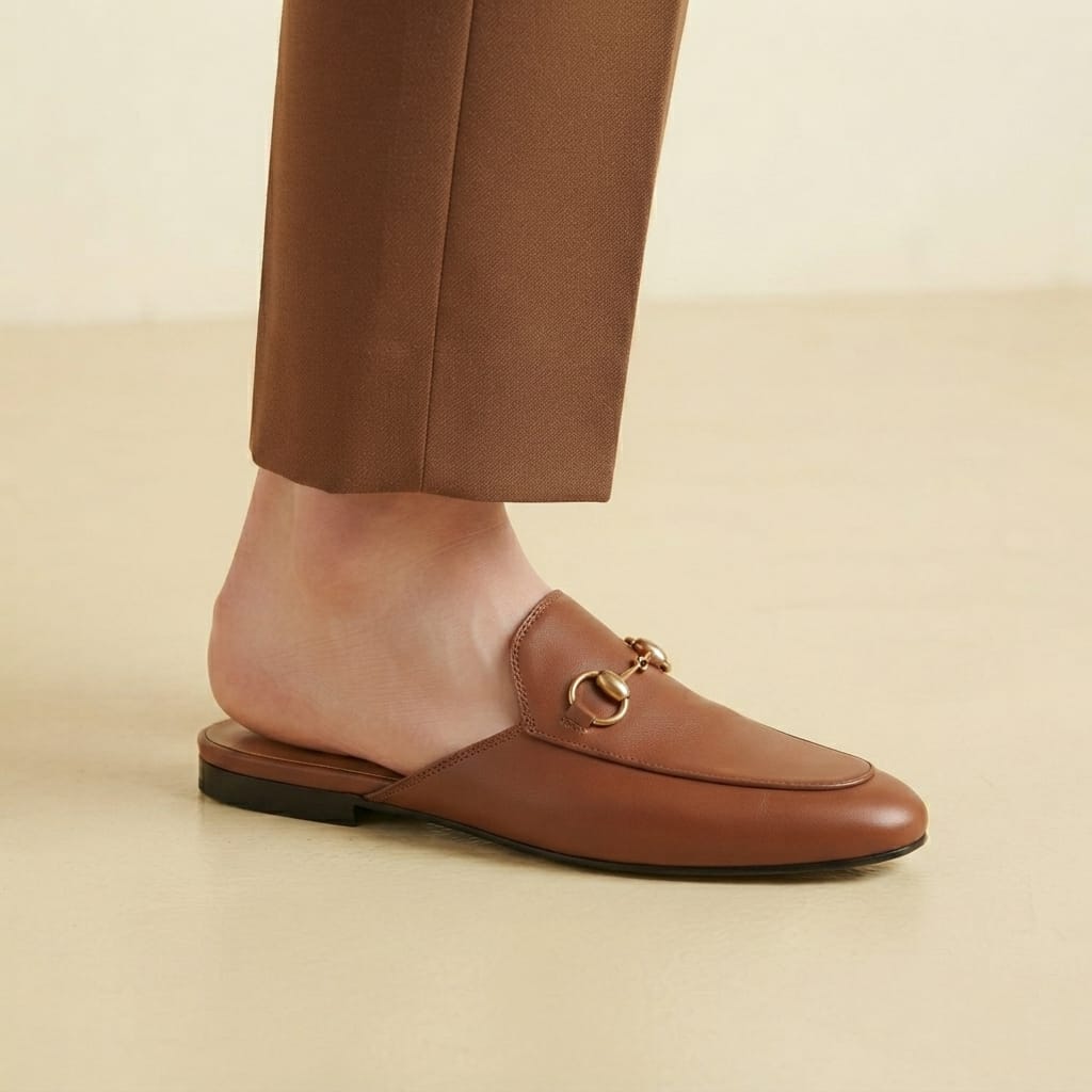 CLASSIC HORSEBIT LEATHER MULE