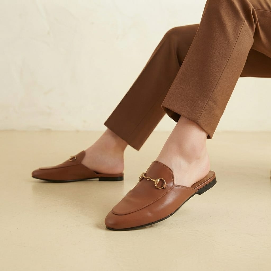 CLASSIC HORSEBIT LEATHER MULE