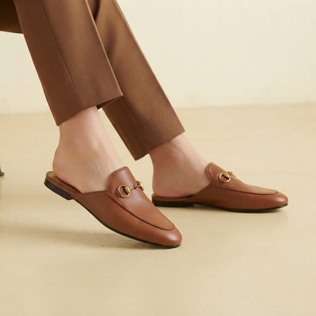 CLASSIC HORSEBIT LEATHER MULE