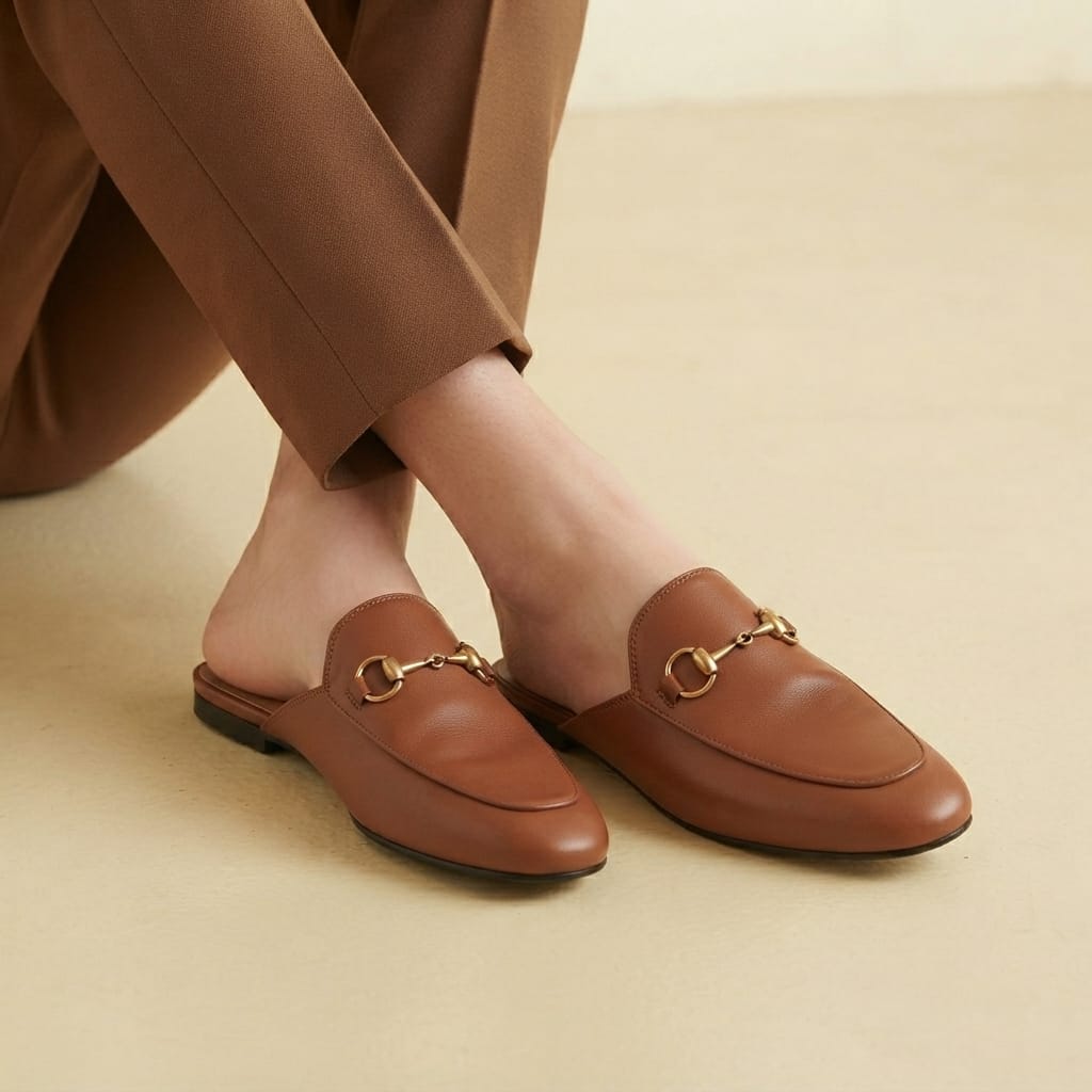 CLASSIC HORSEBIT LEATHER MULE