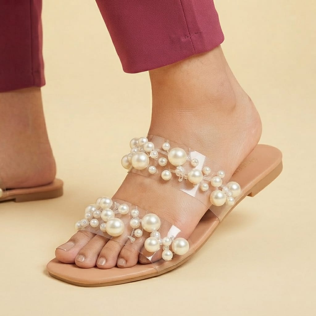 PEARL EMBELLISHED TRANSPARENT