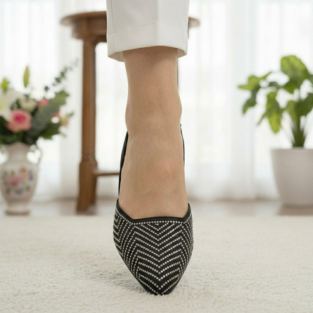 Crystal Maze Pointed Pumps
