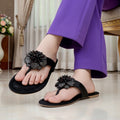 Midnight Bloom Flats