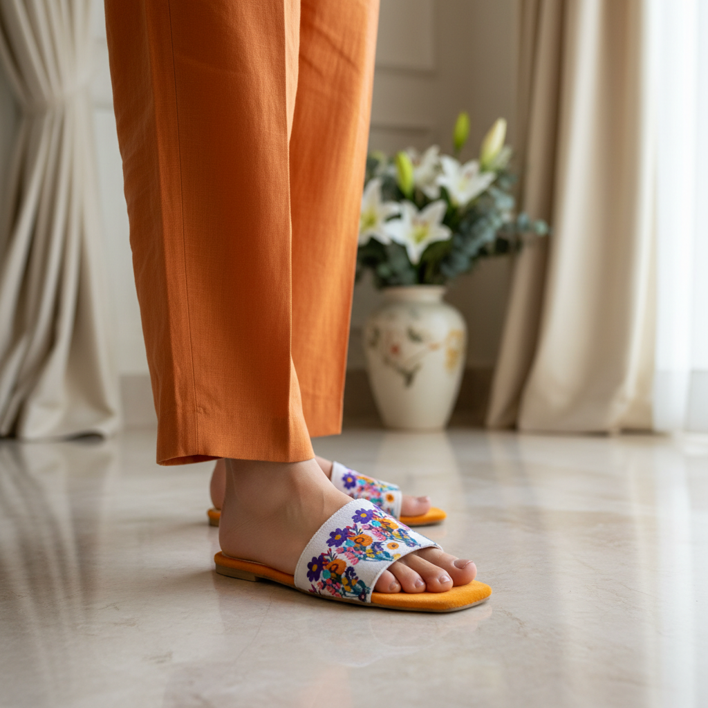 Golden Petal Flats
