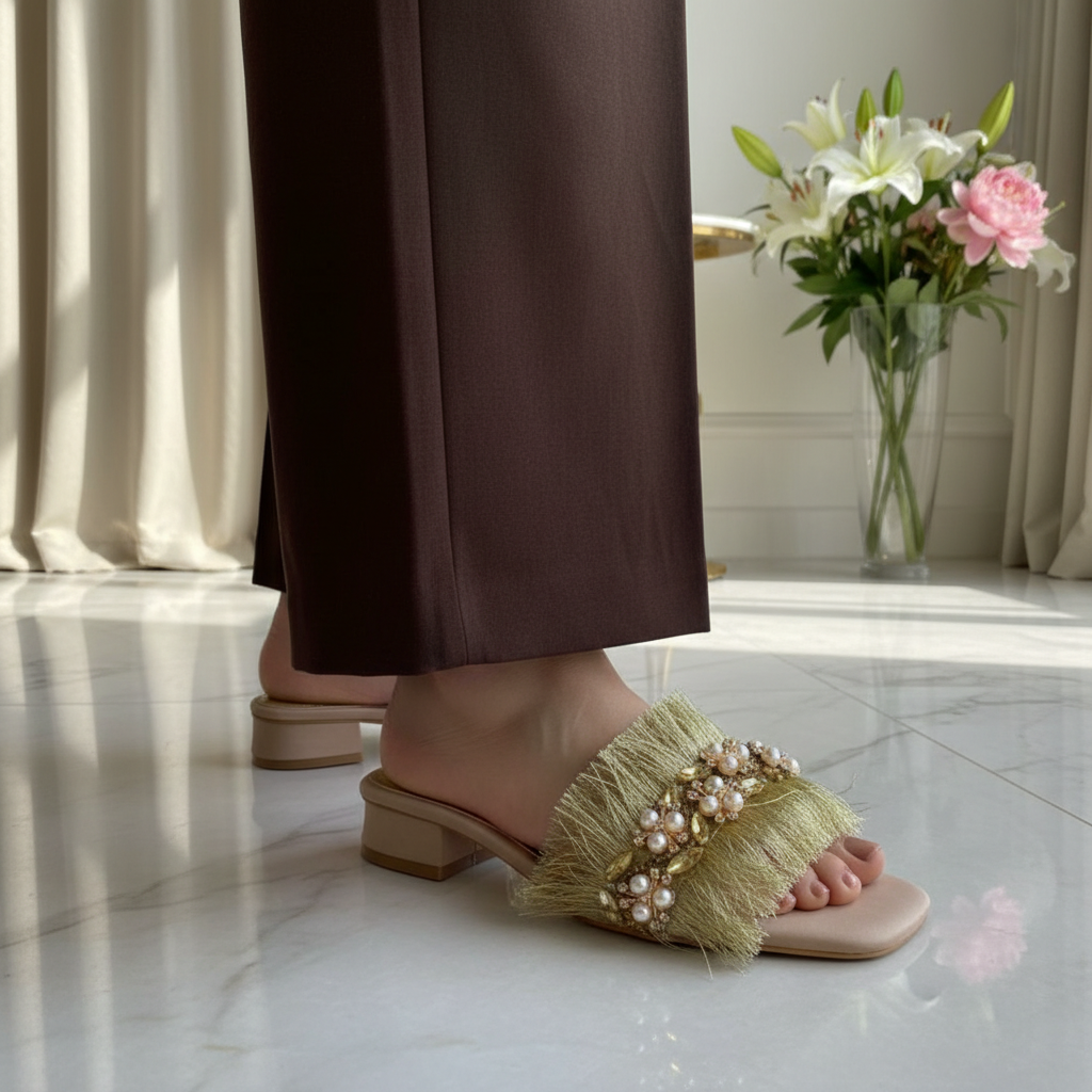 Luxe Fringe Heels